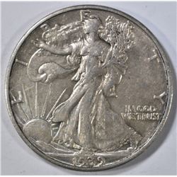 1939-S WALKING LIBERTY HALF AU