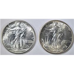 1943-D, 45 WALKING LIBERTY HALVES BU