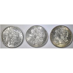 3 AU-CH AU MORGAN DOLLARS:
