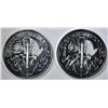 Image 2 : 2-2015 BU 1-OZ SILVER AUSTRIA PHILHARMONIC COINS