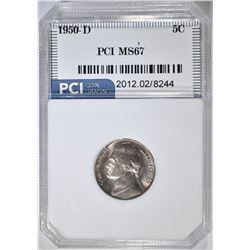 1950-D JEFFERSON NICKEL, PCI SUPERB GEM BU