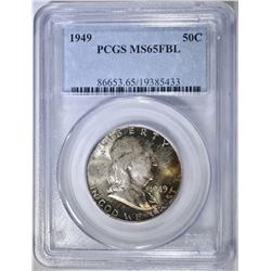 1949 FRANKLIN HALF DOLLAR PCGS MS-65 FBL