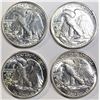 Image 2 : 4-1942 BU WALKING LIBERTY HALF DOLLARS