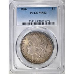 1896 MORGAN DOLLAR, PCGS MS-63