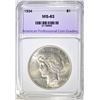 Image 1 : 1934 PEACE DOLLAR, APCG CH/BU