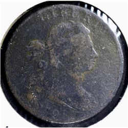 1798 DRAPED BUST LARGE CENT G/VG