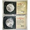 Image 1 : 2-BU 2009 AMERICAN SILVER EAGLES