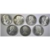 Image 2 : 7-1966 CANADIAN SILVER DOLLARS BU & CH BU