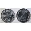 Image 1 : 2-2016 BRITISH 1-Oz SILVER BRITANNIA COINS