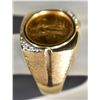 Image 3 : 14K GOLD MEN'S RING SIZE 12 1/10th OZ GOLD EAGLE