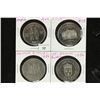 Image 1 : 4 ASSORTED CANADA TRADE DOLLARS BRILLIANT UNC