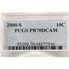 Image 3 : 2000-S ROOSEVELT DIME PCGS PR70 DCAM