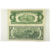 Image 2 : 1953 $2 US NOTE & 1976 $2 FRN RED & GREEN SEALS