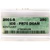 Image 3 : 2001-S KENTUCKY QUARTER ICG PR70 DCAM