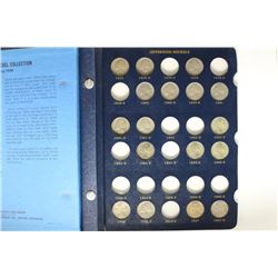PARTIAL 1938 UP JEFFERSON NICKEL ALBUM