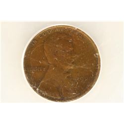 1909-VDB LINCOLN CENT ANACS VERY FINE 20