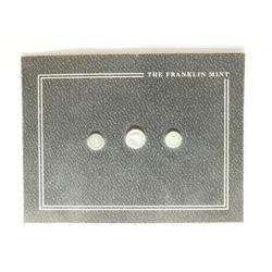 FRANKLIN MINT SET OF 3-MINI COINS SILVER