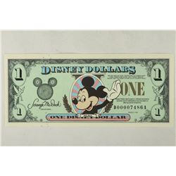 1998 DISNEY DOLLAR CRISP UNC