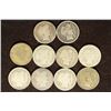Image 1 : 10 ASSORTED BARBER DIMES 1901-1916