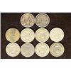 Image 2 : 10 ASSORTED BARBER DIMES 1901-1916