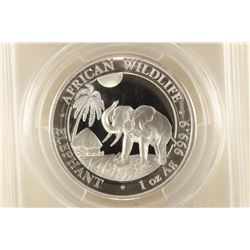 2017 SILVER 100 SHILLINGS SOMALIA AFRICAN ELEPHANT