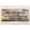 Image 3 : 2017 SILVER 100 SHILLINGS SOMALIA AFRICAN ELEPHANT