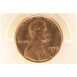 1973-D LINCOLN CENT PCGS MS65RD