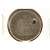 Image 1 : 1875-S TWENTY CENT PIECE START OF HOLE ON OBV.