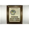 Image 1 : 10.5'' X 12 1/4'' WOOD FRAMED WAR TIME COINAGE SET