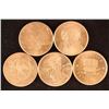 Image 1 : 5 ASSORTED PATRICK MINT 1/2 OUNCE .999 COPPER