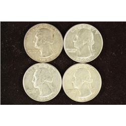 1-1964 & 3-1964-D WASHINGTON SILVER QUARTERS