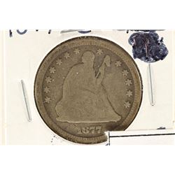 1877-CC SEATED LIBERTY QUARTER