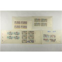 5-20 CENT US POSTAGE BLOCKS MINT UNUSED POSTAGE