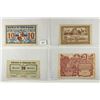 Image 1 : 4 ASSORTED GERMAN NOTGELDS 2-10 & 2-20 HELLERS