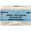 Image 3 : 2007-S KENNEDY HALF DOLLAR ANACS PR70 DCAM