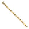 Image 2 : 14k Yellow Gold Polished Knife-edge Rolo Link Bracelet - 8 in.