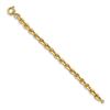 Image 2 : 14k Yellow Gold Polished Knife-edge Rolo Link Bracelet - 8 in.