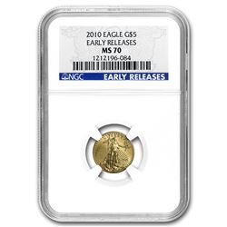 2010 1/10 oz Gold American Eagle MS-70 NGC (Early Releases)