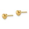 Image 2 : 14k Heart Post Earrings - 23 mm