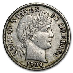 1899 Barber Dime XF