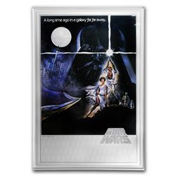 2018 Niue 35 gram Silver $2 Star Wars A New Hope Foil Poster
