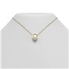 Image 1 : 2 ctw Pear Diamond Necklace 18K Yellow Gold