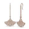 Image 2 : 4.33 ctw Diamond Earrings 18K Rose Gold