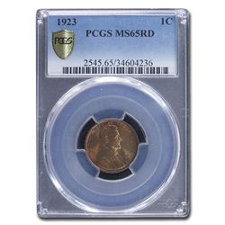 1923 Lincoln Cent MS-65 PCGS (Red)
