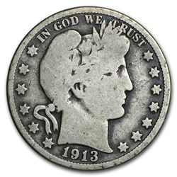 1913 Barber Half Dollar Good