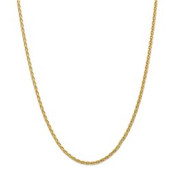14k Yellow Gold 3 mm Parisian Wheat Chain - 22 in.