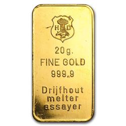 20 gram Gold Bar - Secondary Market