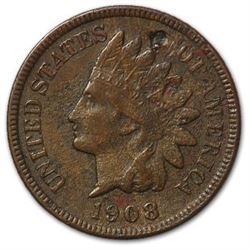 1908-S Indian Head Cent VF Details