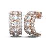 Image 2 : 7.92 ctw Diamond Earrings 18K Rose Gold