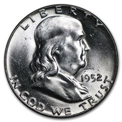 1952 Franklin Half Dollar BU